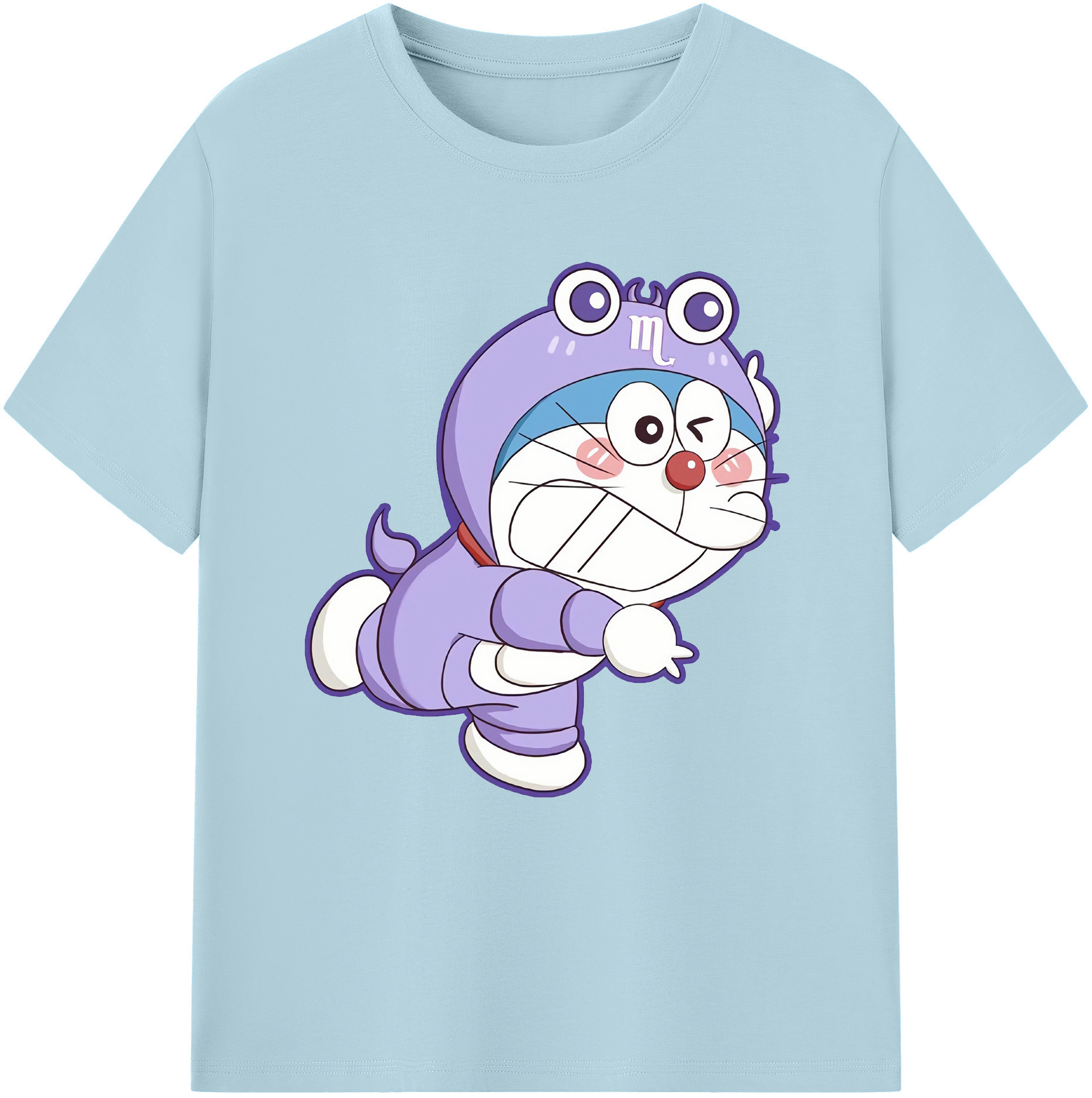 （画像用） ドラえもん Doraemon 綿100％半袖Tシャツ（フロントプリント）